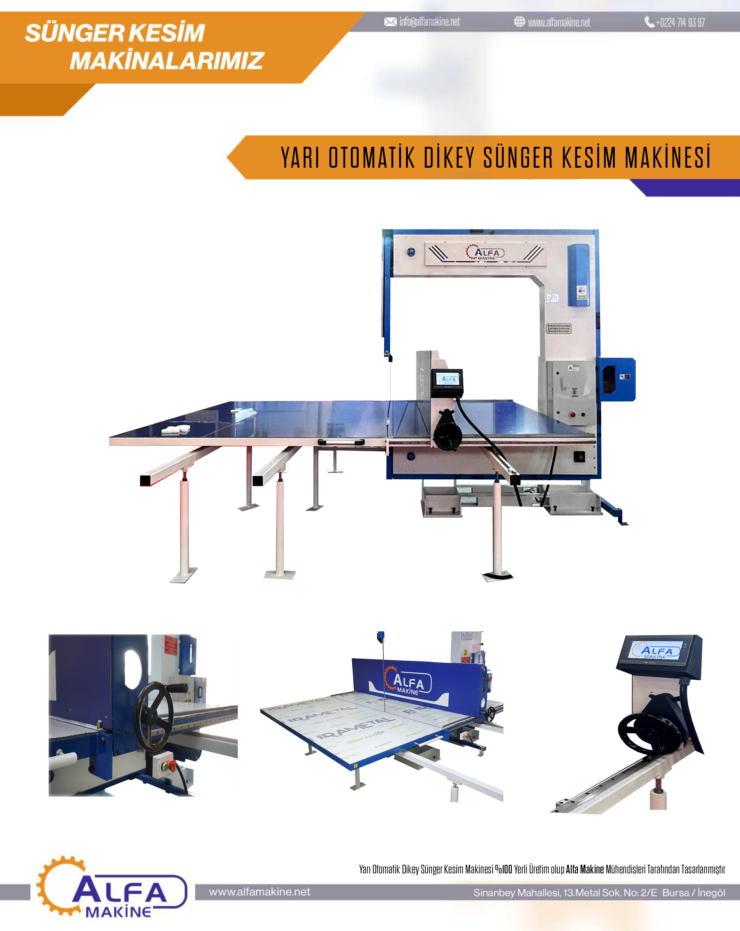 YARI OTOMATİK DİKEY SÜNGER KESİM MAKİNASI